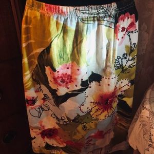 Cute Floral Elastic Skirt